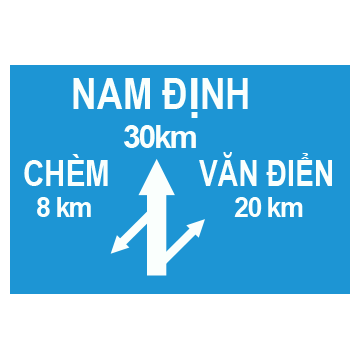 Biển số I.414b "Chỉ hướng đường"