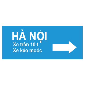 Biển số I.417a "Chỉ hướng đường phải đi cho từng loại xe"